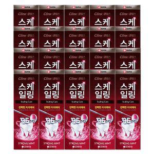 엘지 클링스 스케일링케어 치약 스트롱민트 100g X 20개