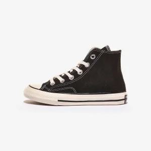컨버스 척 70 빈티지 캔버스 키즈 블랙 하이 BLACK EGRET 241517
