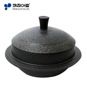 키친아트 IH 통주물 가마솥 인덕션 가스렌지겸용 가스렌지겸용 누룽지 물없이조리가능