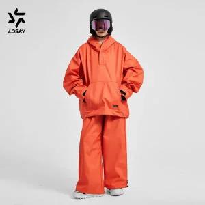 남자 여자 스키복 남성 여성 보드복 세트 LDSKI 남녀공용 스키 수트 후디 바지 3L 가죽 질감 10K 방수 따뜻