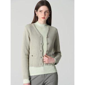 [쉬즈미스]클래식 버튼 브이넥 니트 가디건  택가격  208000원 _P384421999
