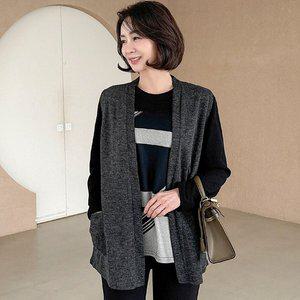 [신세계라이브쇼핑]숄카라 빅사이즈 오픈 조끼 베스트 40-50대 미시 중년 엄마옷