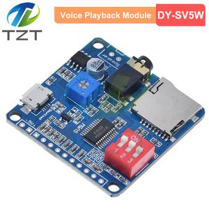 미니 DY-SV5W MP3 플레이어 모듈 트리거/직렬 포트 제어 오디오 음성 재생 보드