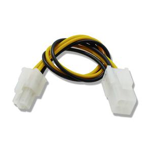 20cm 0.2m 8 인치 ATX 4 핀 수 암 컴퓨터 케이스 PC CPU 전원 연장 케이블 커넥터 어댑터