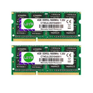 노트북 메모리 모듈 DDR3L 4GB 8GB 1066MHz 1333MHz 1600MHz PC3 10600S SODIMM RAM 저전압 1.35V 12800s