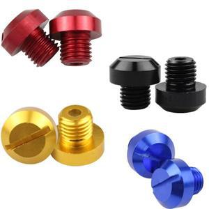 녹슬지 않는 바이크 오토바이 CNC 알루미늄 백미러 홀더 M8/M10 x 125 홀 플매트 카펫 러그 나사 2 개