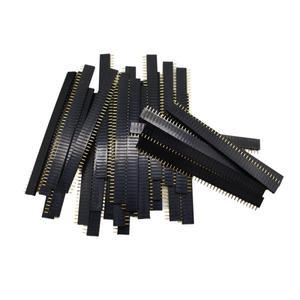 20pcs 10 쌍 핀 단일 행 남성과 여성 2.54 Arduino 용 깨지기 쉬운 헤더 PCB JST 커넥터 스트립 검정색