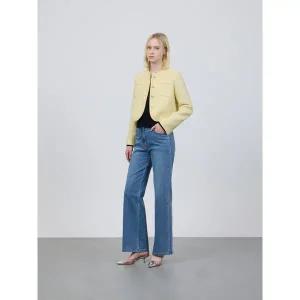 [ZOOC](대구신세계)쥬크 울 블렌드 칼라리스 트위드 재킷(Z251MSF005)