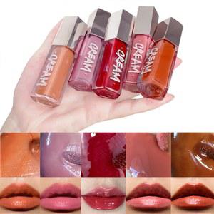 보습 글로스 Gloss FB 있는 지속력 Cream 9ml 립글로스 볼륨 립스틱 리퀴드 고광택 글리터 Bomb Heat