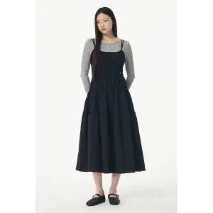 [VOV](마산점)  시어서커 플레어 캐미솔 원피스(7155237004)
