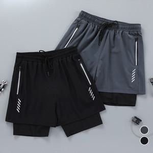 남자 트레이닝 헬스 런닝 일체형 레깅스 반바지 SD-PTH-SLM0002