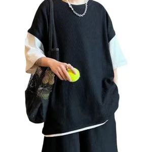 데일리 남자 오버핏 반팔 반바지 세트 여름 츄리닝 (WFHVU5B)