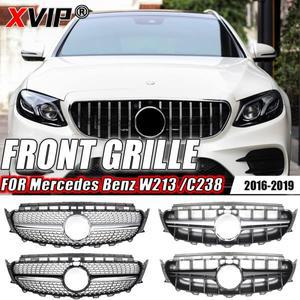 XVIP 다이아몬드 스타일 범퍼 그릴, 메르세데스 벤츠 E 클래스 W213 2016-19 E180 E200 E43 AMG 쿠페 E63S