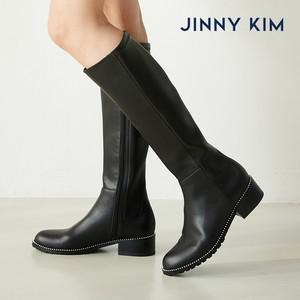 지니킴 [최초가 218,000] 리얼레더 Halo 헤일로 롱부츠 4cm