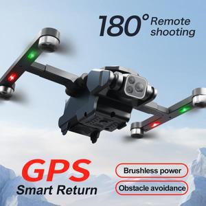 S188 GPS 드론 4K 전문 트리플 카메라 항공 사진 UAV 5G 와이파이, 브러시리스 장애물 회피 RC 쿼드콥터 장
