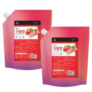 대상 복음자리 딸기 굿플잼 1kg X 2개 과육 음료 베이커리