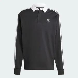 남녀공용 아디컬러 럭비 폴로 셔츠 블랙 / Rugby polo IZ4806