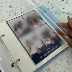 인생사진 네컷 접착식 포토북 앨범 블루/포토/카드/바인더/포카/제작/띠부씰앨범/홀더/콜렉트/북/접착/포켓