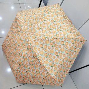 [애슬릿] 플라워 진주 일본 암막 미니 휴대용 5단 우산 양산