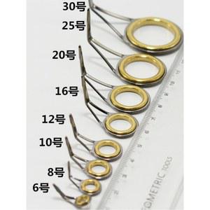 낚시대가이드링 초릿대 수리부품세트 가이드캡 세트 4 30번 화이트 방파제 부품 키트