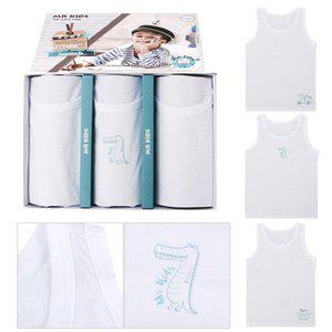 엠알키즈 크로커 순면 남아 런닝 3매입 아동 속옷 유아 초등학생