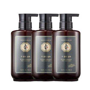 댕기머리지성 모발용 기 골드 샴푸 500ml 3개