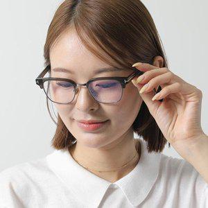 [톰포드] 블루라이트차단 안경테 TF6016KB 057 투명 블랙 반뿔테 아시안핏 명품 사각 하금테
