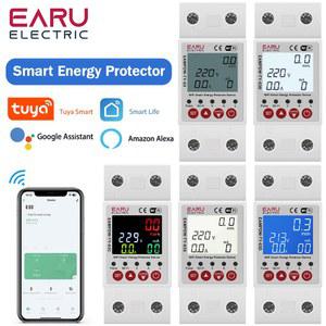 63A 230V WIFI KWH 회로 장치 릴레이 미터 스위치 스마트 누전 차단기 전력 보호기 에너지 저전압