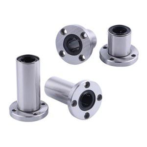4PCS 라운드 플랜지 선형 베어링 LMF6UU LMF8UU LMF10UU LMF12UU LMF16UU LMF20UU LMF25UU LMF30UU 샤프트 볼부싱