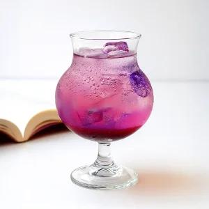 홈카페 유리 링클 고블렛 와인잔 485ml