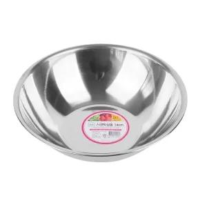 스텐 원형 믹싱볼 34cm 주방 조리 세척 대야 바가지/양푼/스테인레스/야채볼/다용도/볼/스덴/믹스볼/스테인