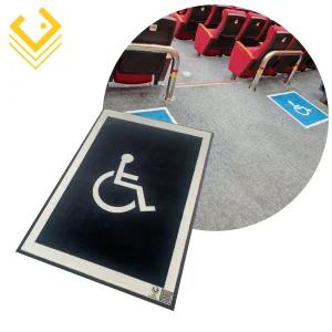 장애인매트 휠체어 로고 매트
