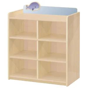 자작나무사물함/6인용/원목선반/고래/일자