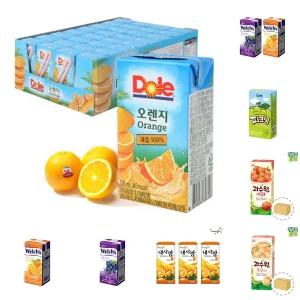 Dole 오렌지 주스 120ml X 32팩/쥬스/팩쥬스/아기/팩주스/과일즙/어린이/업소용/음료/과채/음료수/미니