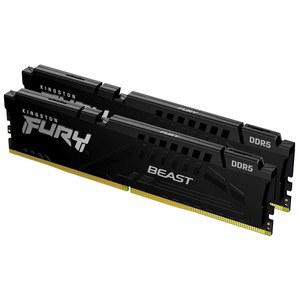 [미국배송] 킹스턴 퓨리 비스트 블랙 32GB (2X16GB) 6000MT/S DDR5 CL30 데스크톱 메모리 | AMD 엑스포 키트 2개 KF560C30BBEK2-32