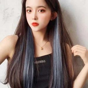 6p 브릿지 가발 붙임머리 헤어피스 포인트