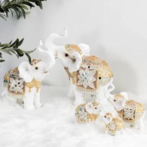 화이트 코끼리 2p set or 3p 2type선반데코 장식품 모형장식품 고급장식품 모형