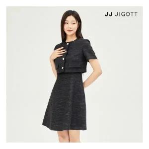 JJ지고트 재킷 스타일 펄 버튼 장식 원피스 GP4P0OP431 299269