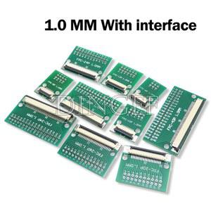 0.5mm 1.0mm 피치 커넥터 SMT 어댑터 2.54mm 구멍 FPC FFC 케이블 용접 보드 핀/빈 포함 6P 8P 10P 12P 20P 24P