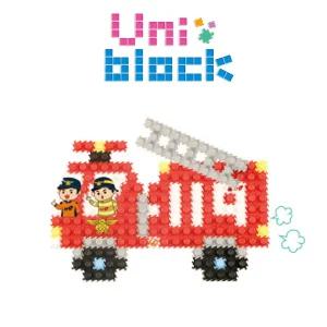 유니블럭 6000 탈것 만들기 소방차 (UB012) 장난감 블록 조립 취미 용품 어린이 조립용 미니