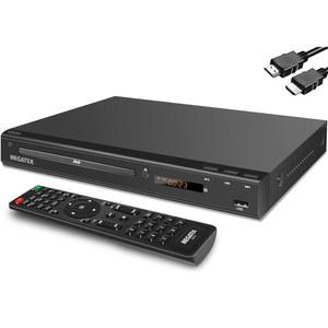 MEGATEK TV용 지역 프리 HDMI DVD 플레이어, 스마트 컴팩트 CD/DVD USB 포트, 모든 및 멀티 포맷 재생, 금속 하우징, HDMI/RCA 케이블 리모컨 포함