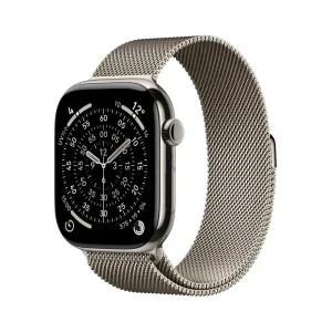 애플워치 11 셀룰러 46mm 내추럴 티타늄 케이스 내추럴 밀레니즈 루프 (SM) MFCY4KH/A