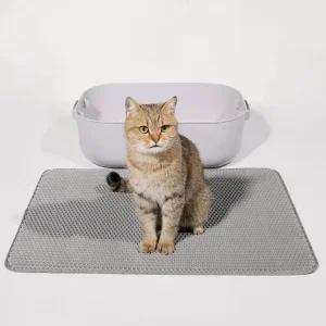 고양이 모래 매트 화장실 발판 벌집모양 사막화 방지 고양이화장실매트