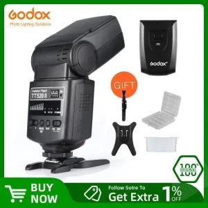 카메라후레쉬 Canon Nikon Pentax Olympus DSLR 카메라용 433MHz 무선 신호 Godox 카메라 플래시 TT520II