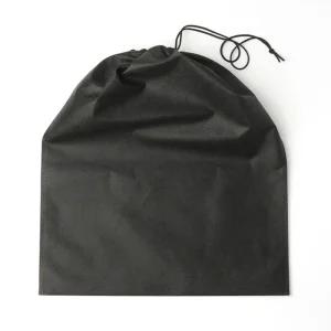 한쪽 스트링 부직포 파우치 20p 세트 39x48cm 블랙/주머니 더스트백 선물 포장 답례품 복조리 복주머니 조