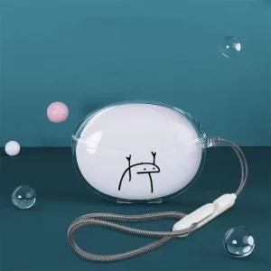 헤드셋파우치 헤드폰 케이스 QCY C30 이어 클립 블루투스 헤드셋용 투명 TPU C30S 충격 방지 커버 쉘