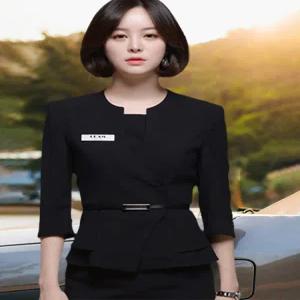 여성 미용실 유니폼 작업복 전문 상담실장 근무복 피부관리사 매장 관리자용 디자인