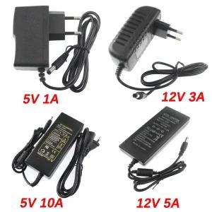 직류전원장치 AC-DC 5V 12V 24V 전원 장치 어댑터 1A 2A 3A 5A 6A 8A 10A EUUS 220V~12V LED 드라이버 충전