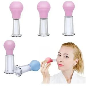 페이셜 마사지 컵 고무 진공 부항 리프팅 안티 셀룰 라이트 얼굴 Pvc 바디 긁기 항아리