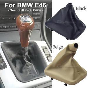 오토기어봉 5/6 스피드 카 기어 스틱 수동 쉬프트 레버 노브 칼라 BMW E46 용 Gaiter 부츠 커버 케이스